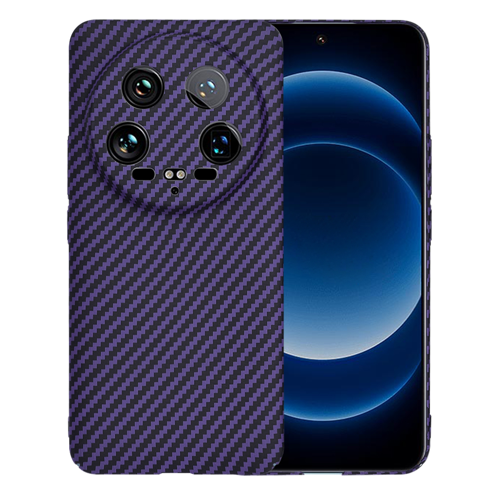 Калъф за Xiaomi 14 Ultra - Techsuit Carbonite FiberShell - Лилав