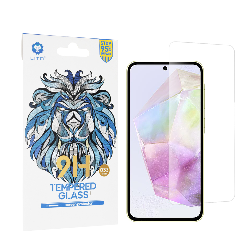 Капак за Samsung Galaxy A35 5G / A55 5G - Lito 2.5D Classic Glass - Прозрачен