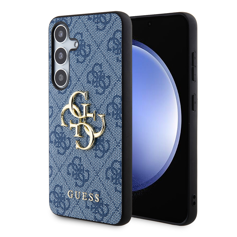 Калъф за Samsung Galaxy S24 Plus - Guess Hardcase 4G Big Metal Logo (GUHCS24M4GMGMGBL) - Син
