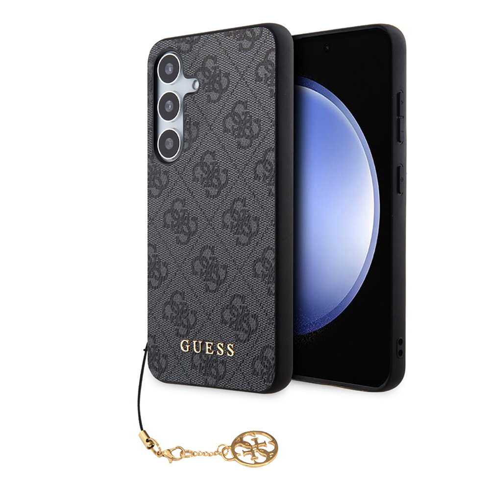 Калъф за Samsung Galaxy S24 Plus - Guess Hardcase 4G Charms Collection (GUHCS24MGF4GGR) - Черен