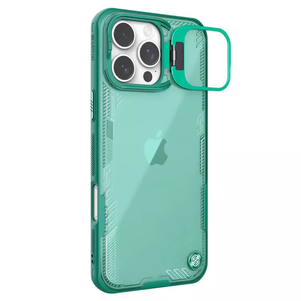 Калъф за iPhone 16 Pro - Nillkin Iceblade Prop (с изрез за камера) - Зелен