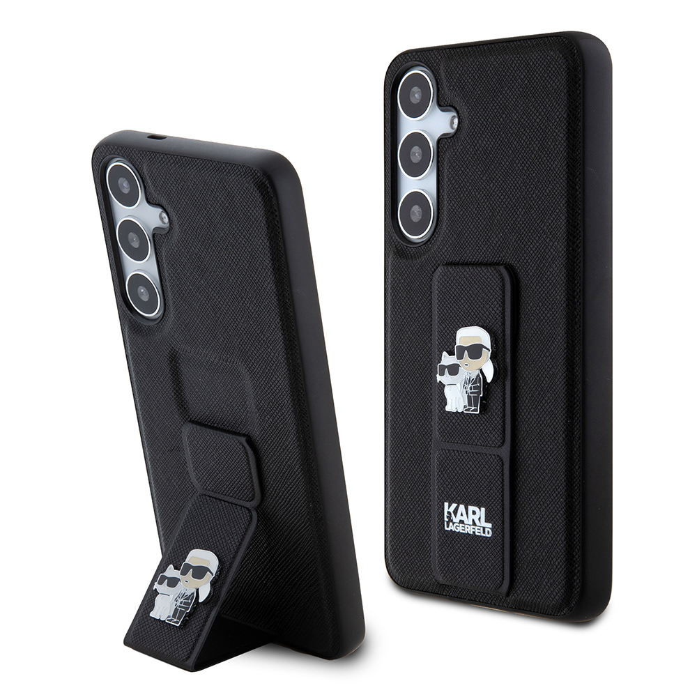 Чанта за Samsung Galaxy S24 Plus - Karl Lagerfeld Saffiano Gripstand (KLHCHCS24MGSAKCPK) - Karl&Choupette