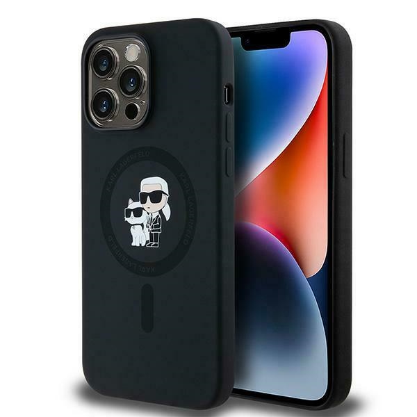 Калъф за iPhone 14 Pro - Karl Lagerfeld Silicone MagSafe (KLHMP14LSCMKKCRHK) - Karl&Choupette