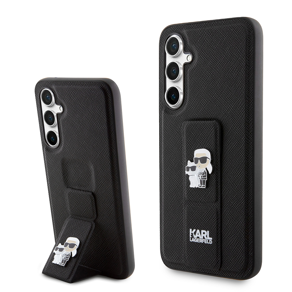 Калъф за Samsung Galaxy S23 FE - Karl Lagerfeld Saffiano Gripstand (KLHCHCS23FEGSAKCPK) - Karl&Choupette