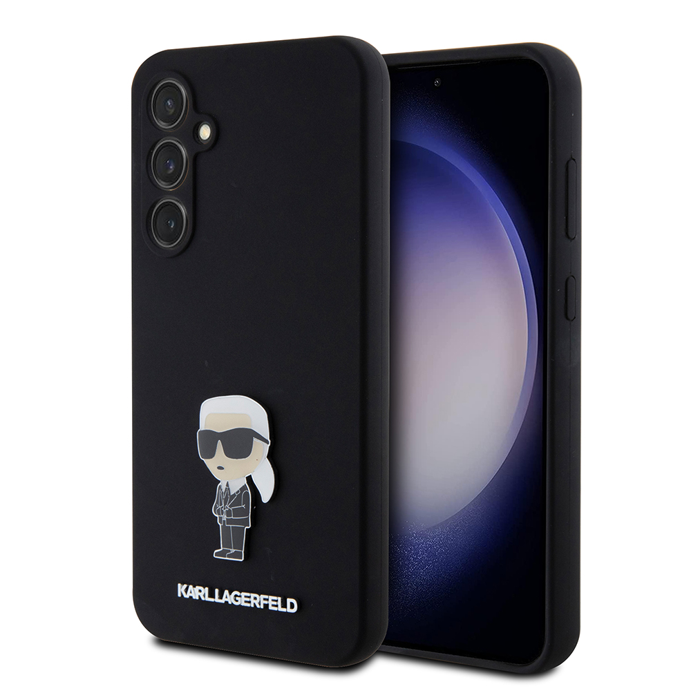 Капак за Samsung Galaxy S23 FE - Karl Lagerfeld Silicone (KLHCHCS23FEMHKHKNPK) - Ikonik Metal Pin