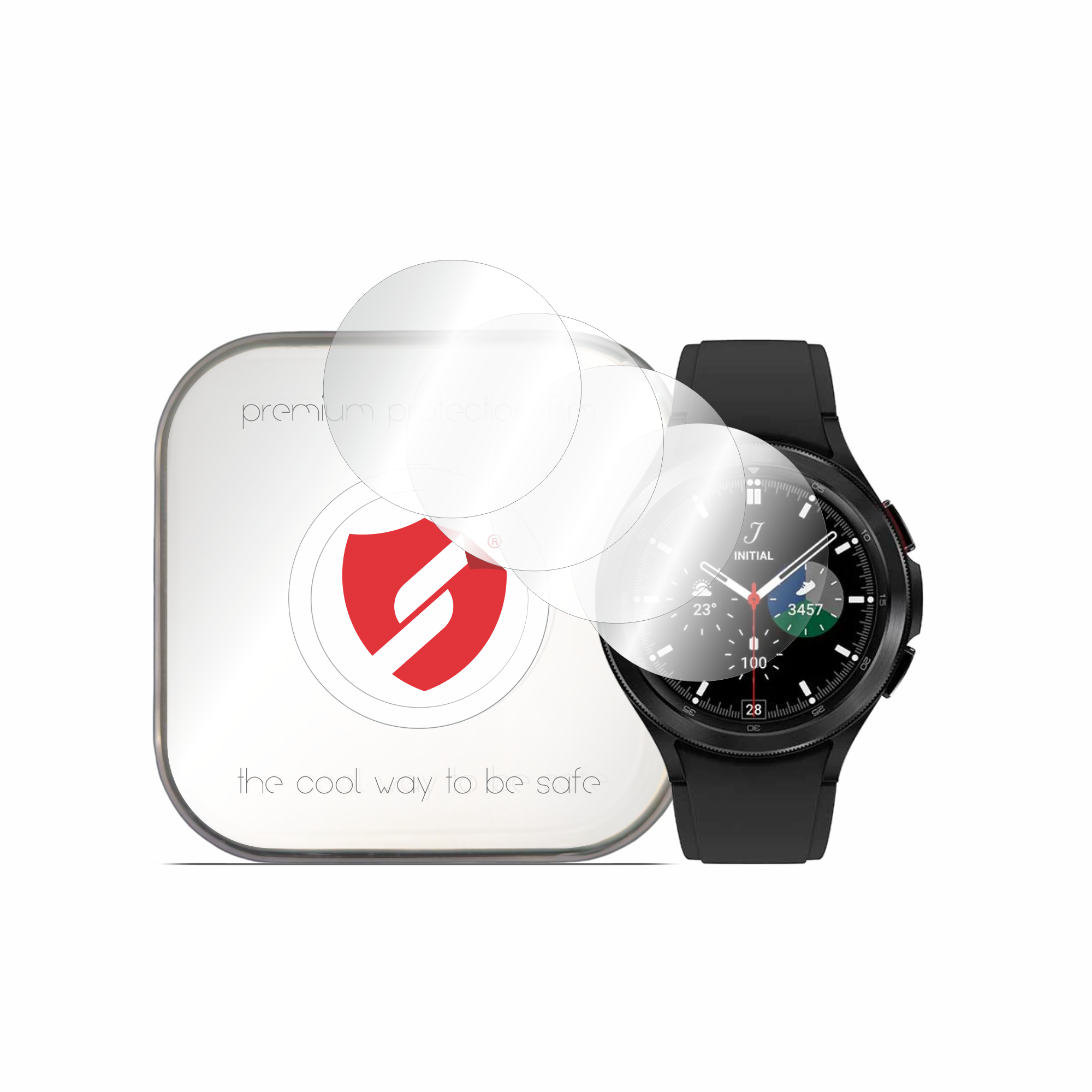 [4x Опаковка] Samsung Galaxy Watch4 Classic 46 mm Премиум подвижно фолио - Smart Protection Classic - Прозрачен