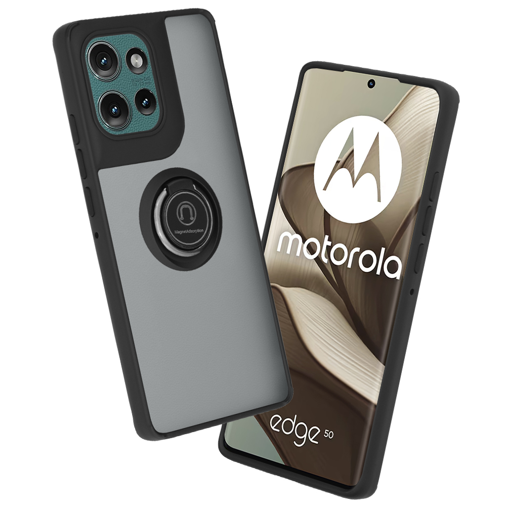Калъф за Motorola Edge 50 - Techsuit Glinth - Черен