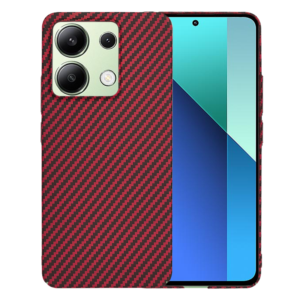 Калъф за Xiaomi Redmi Note 13 4G - Techsuit Carbonite FiberShell - Червен