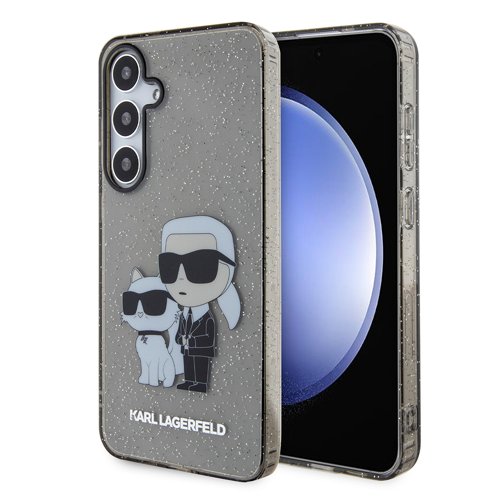 Калъф за Samsung Galaxy S24 Plus - Karl Lagerfeld Hardcase Glitter (KLHCHCS24MHNKKCTGK) - Karl&Choupette