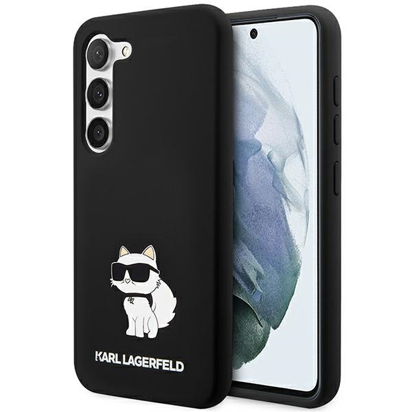 Калъф за Samsung Galaxy S24 - Karl Lagerfeld Silicone (KLHCHCS24SSNCHBCK) - Choupette