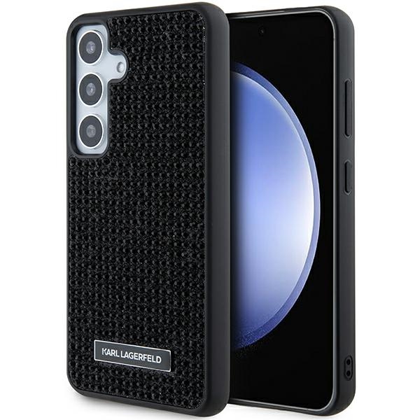 Калъф за Samsung Galaxy S24 - Karl Lagerfeld Hardcase Rhinestone (KLHCHCS24SHDSPRK) - Метално лого