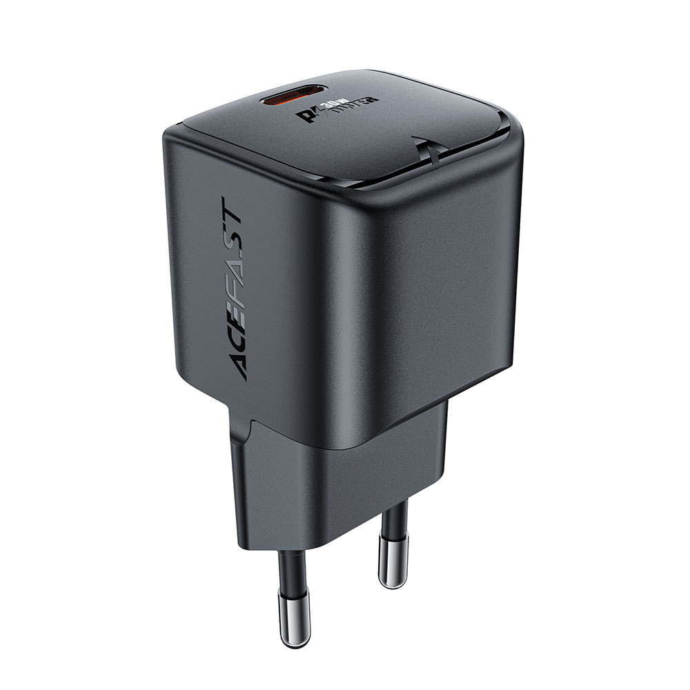 Батерия за Socket, Type-C, GaN, 30W, Power Delivery - Acefast (A77) - Черна