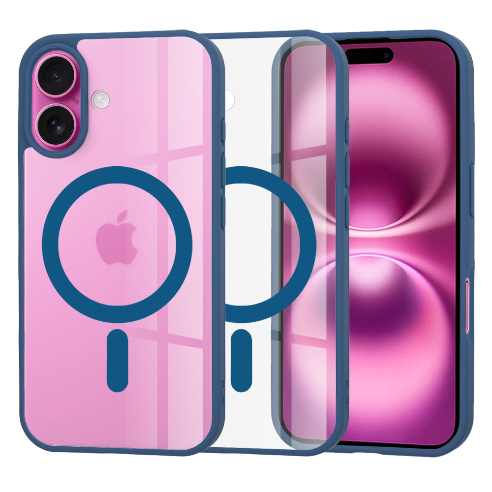 Калъф за iPhone 16 Plus - Techsuit MagSafe Pro - Син