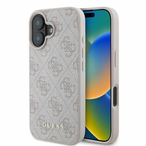 Калъф за iPhone 16 - Guess Hardcase 4G Classic (GUHCP16SG4GFPI) - Розов
