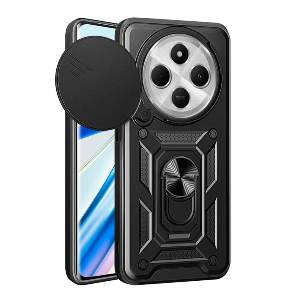 Калъф за Xiaomi Redmi 14C / Poco C75 - Techsuit CamShield Series - Черен