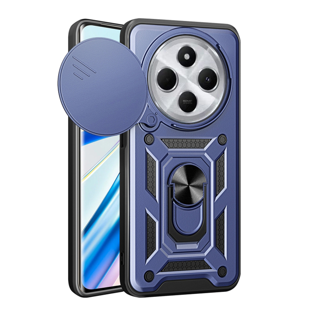 Калъф за Xiaomi Redmi 14C / Poco C75 - Techsuit CamShield Series - Син