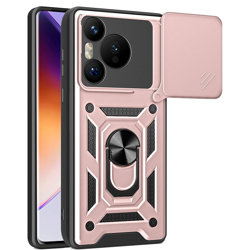 Калъф за Huawei Pura 70 - Techsuit CamShield Series - Розово злато