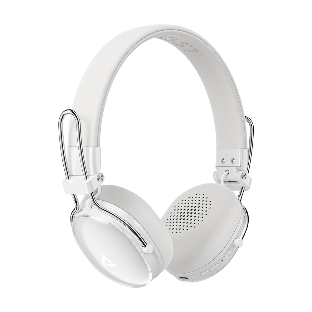 Безжични слушалки Type-C, Bluetooth 5.4, IP54, Hi-Fi звук, 500mAh - Acefast (H7) - перлено бяло