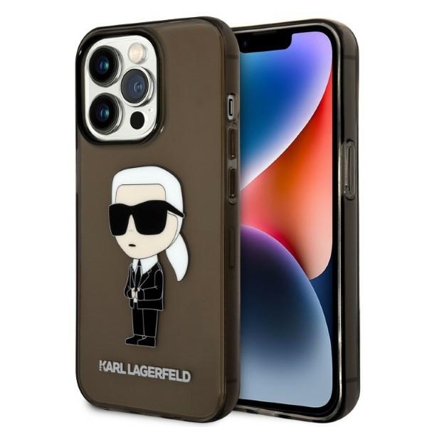 Калъф за IPhone 14 Pro Max - Karl Lagerfeld Hardcase (KLHCP14XHNIKTCK) - Ikonik Karl Lagerfeld