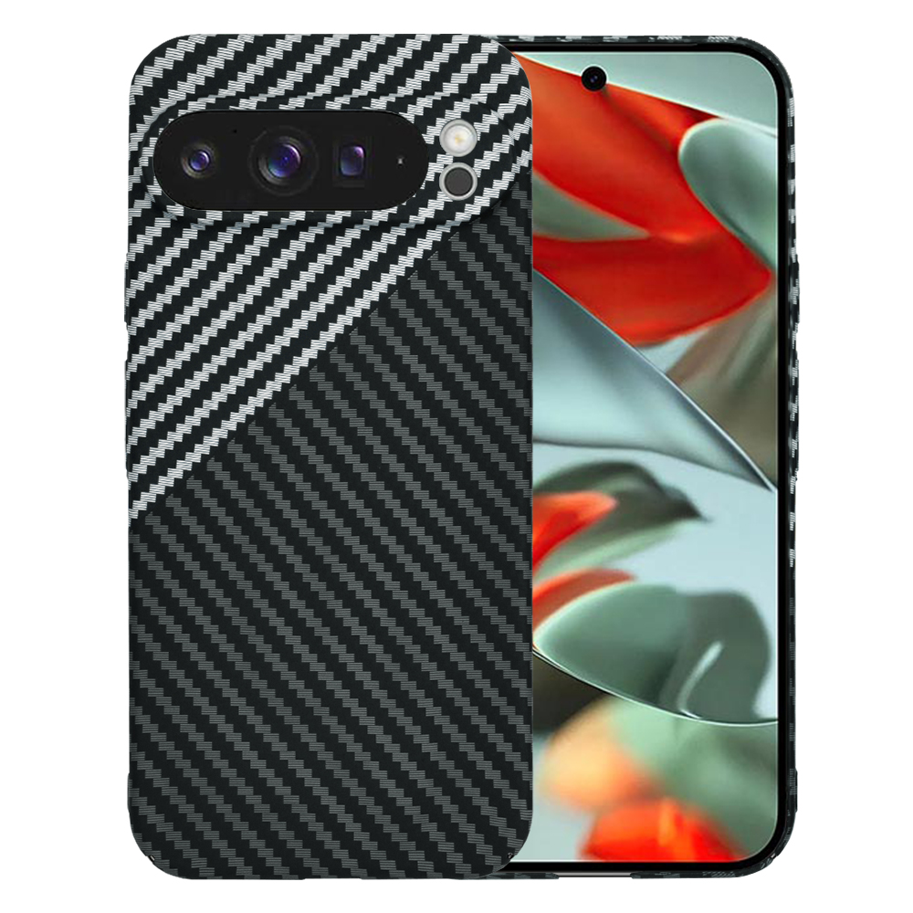 Калъф за Google Pixel 9 Pro XL - Techsuit Carbonite FiberShell - Stealth Сив