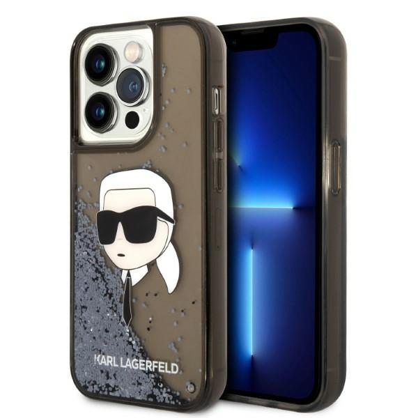 Калъф за iPhone 14 Pro Max - Karl Lagerfeld Hardcase Glitter (KLHCP14XLNKKHCK) - Karl Head