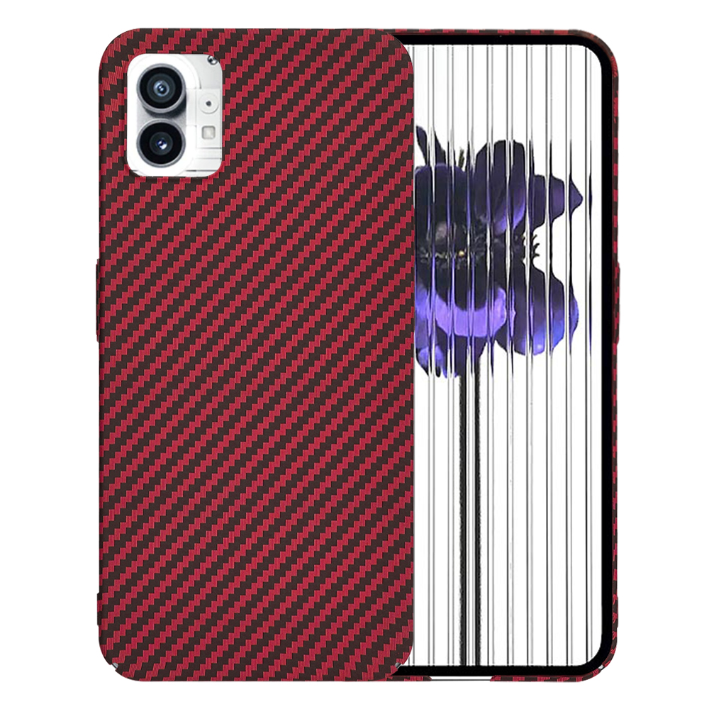 Калъф Nothing Phone (1) - Techsuit Carbonite FiberShell - Червен