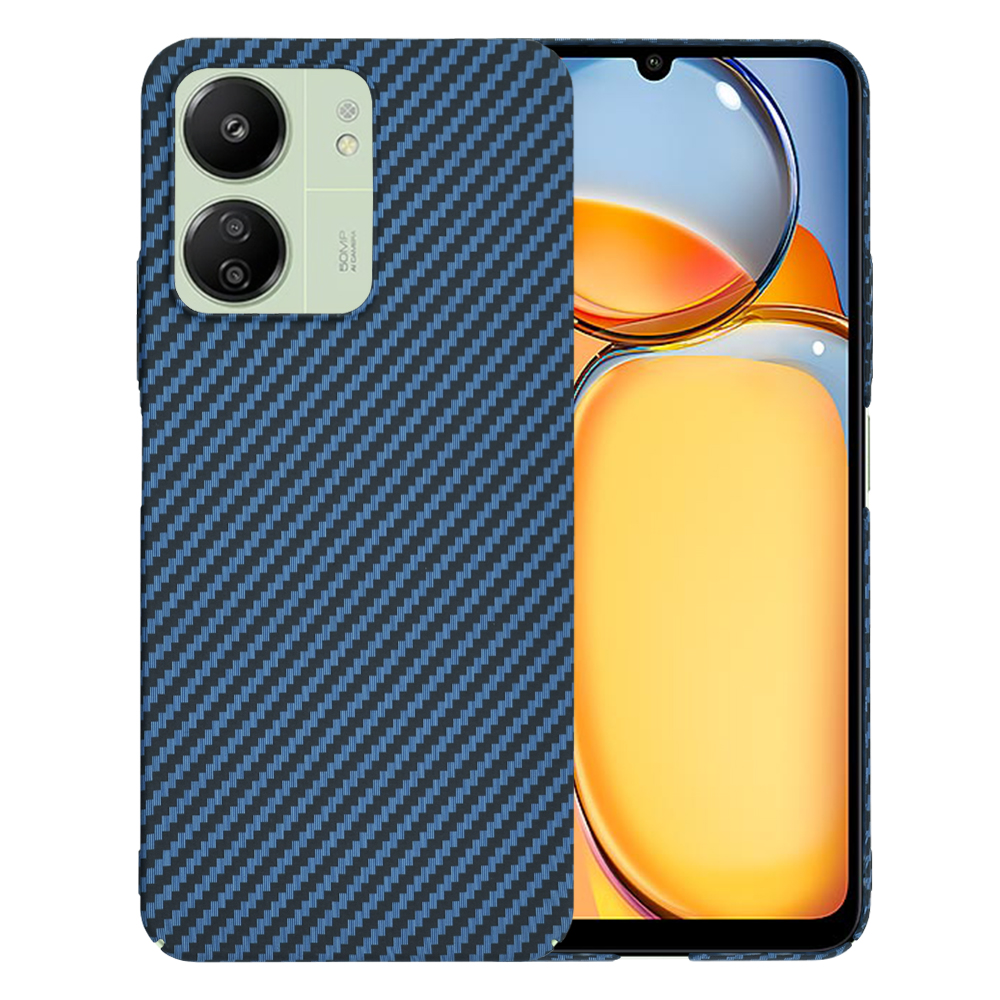 Калъф за Xiaomi Redmi 13C 4G / Redmi 13C 5G / Poco C65 - Techsuit Carbonite FiberShell - Cyan