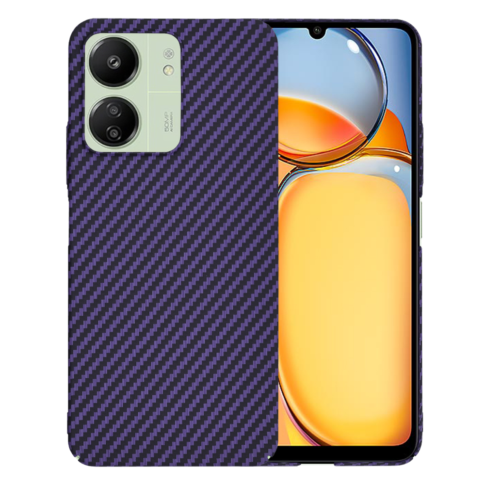 Калъф за Xiaomi Redmi 13C 4G / Redmi 13C 5G / Poco C65 - Techsuit Carbonite FiberShell - Лилав