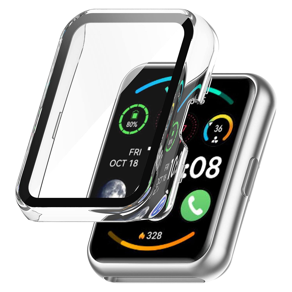 Капак за Huawei Watch Fit 2 + Калъф - Techsuit Defense360 Pro - Прозрачен
