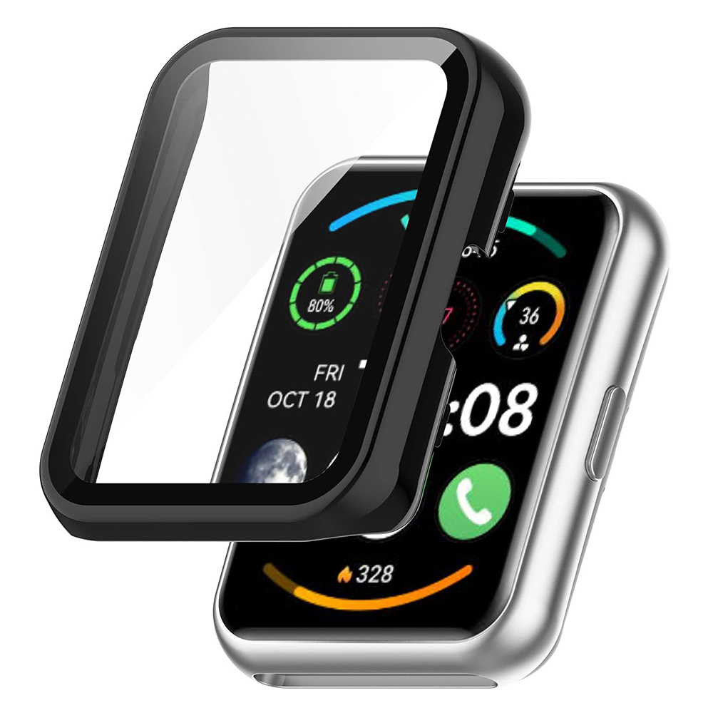 Калъф за Huawei Watch Fit 2 + калъф - Techsuit Defense360 Pro - Черен