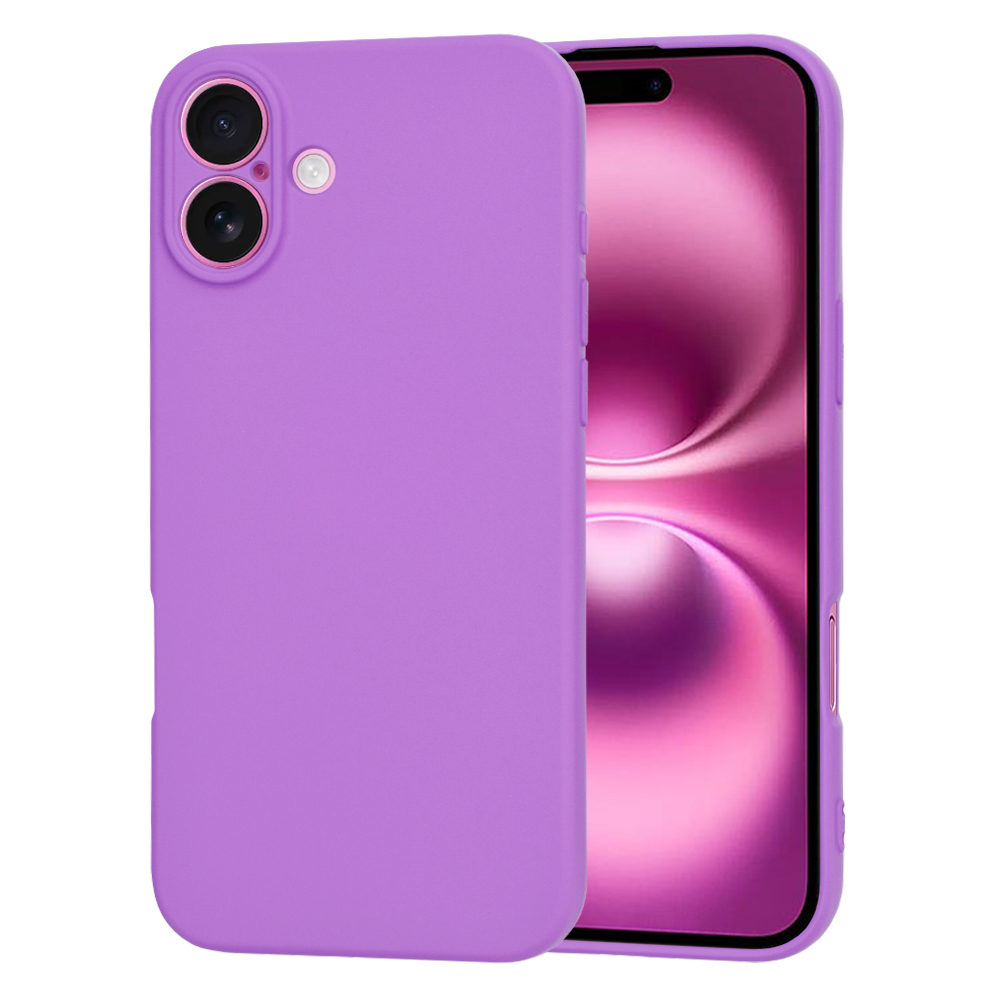 Калъф за iPhone 16 Plus - Techsuit SoftFlex - Лилав