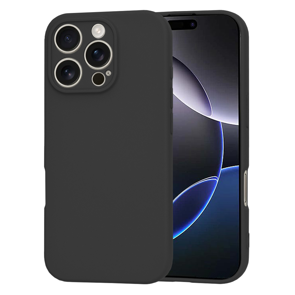 Калъф за iPhone 16 Pro Max - Techsuit SoftFlex - Черен