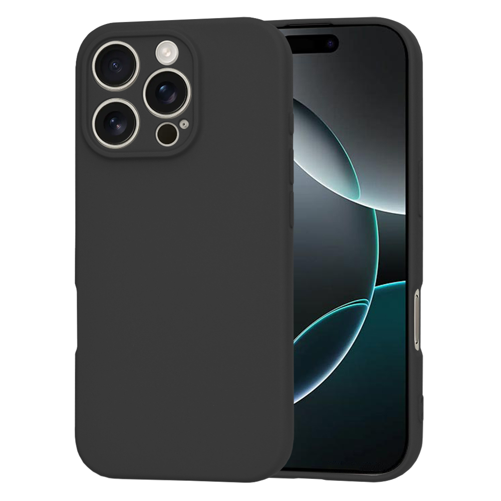 Калъф за iPhone 16 Pro - Techsuit SoftFlex - Черен