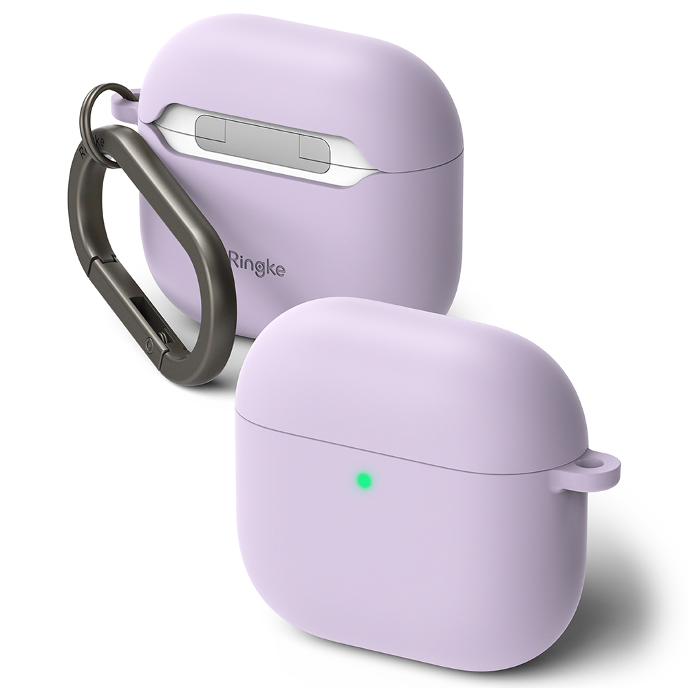 Калъф за AirPods 4 - Силиконов Ringke - Светло лилав