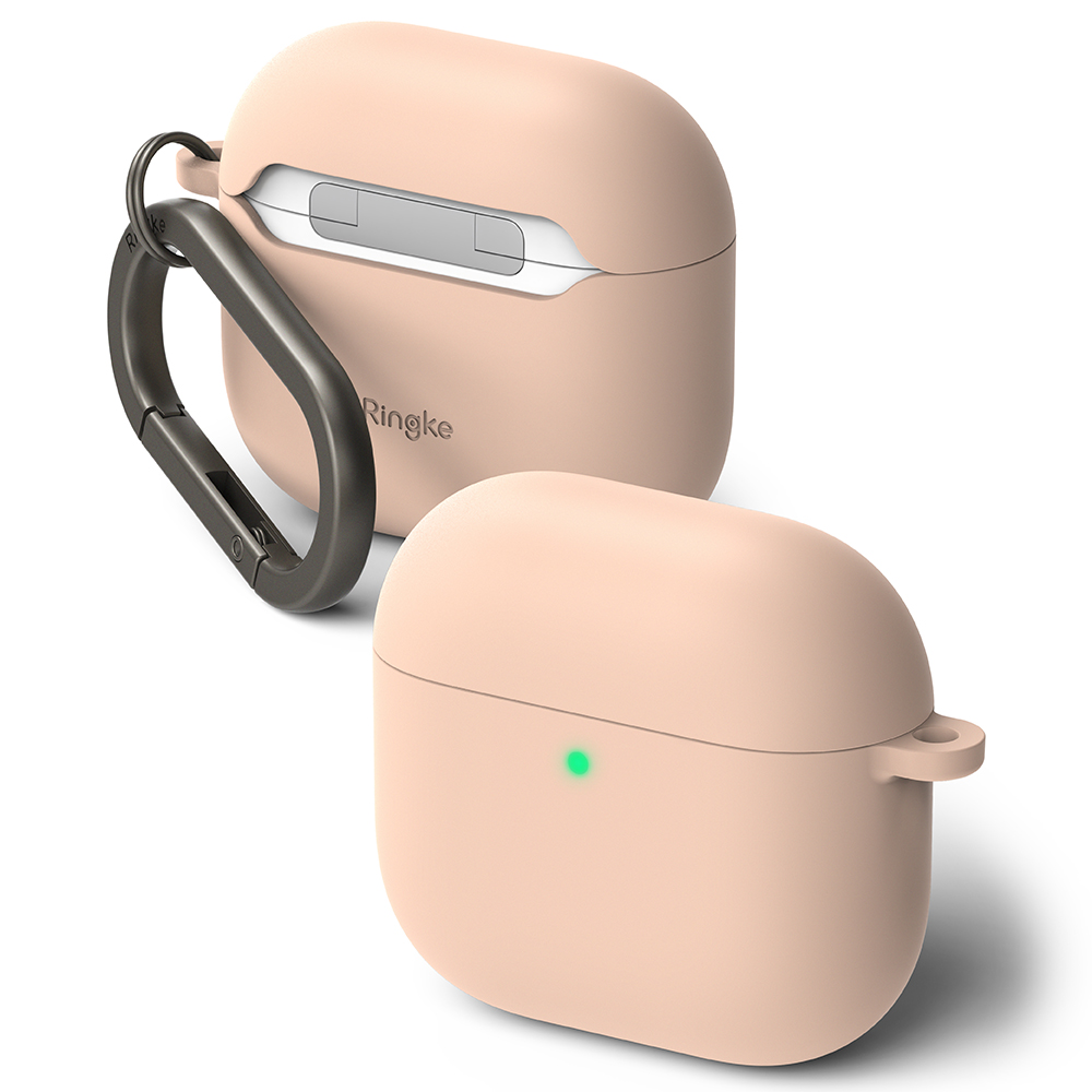 Калъф за AirPods 4 - Силиконов Ringke - Розов пясък