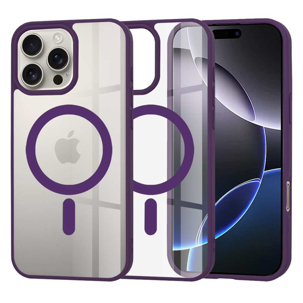 Калъф за iPhone 16 Pro Max - Techsuit MagSafe Pro - Лилав