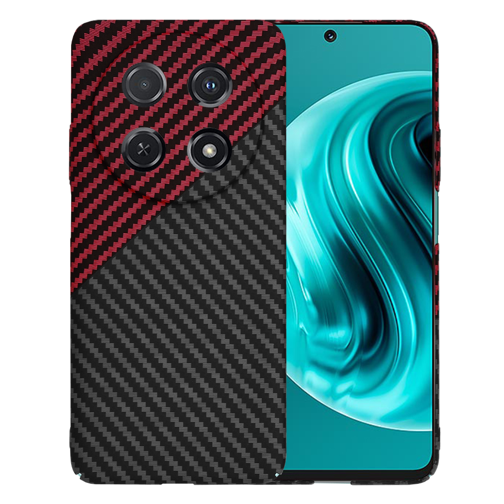 Калъф за Huawei nova 12i / 13i - Techsuit Carbonite FiberShell - Червен Vortex