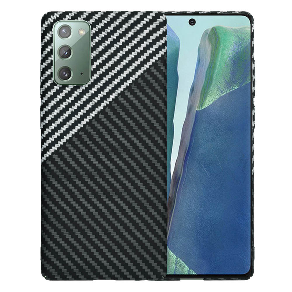 Калъф за Samsung Galaxy Note 20 4G / Note 20 5G - Techsuit Carbonite FiberShell - Stealth Сив