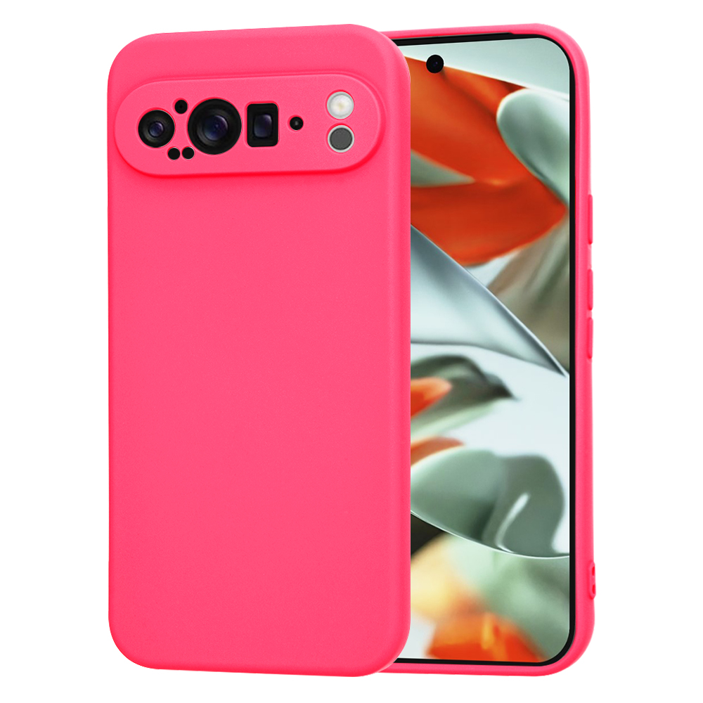 Калъф за Google Pixel 9 Pro XL - Techsuit SoftFlex - Hot Розов
