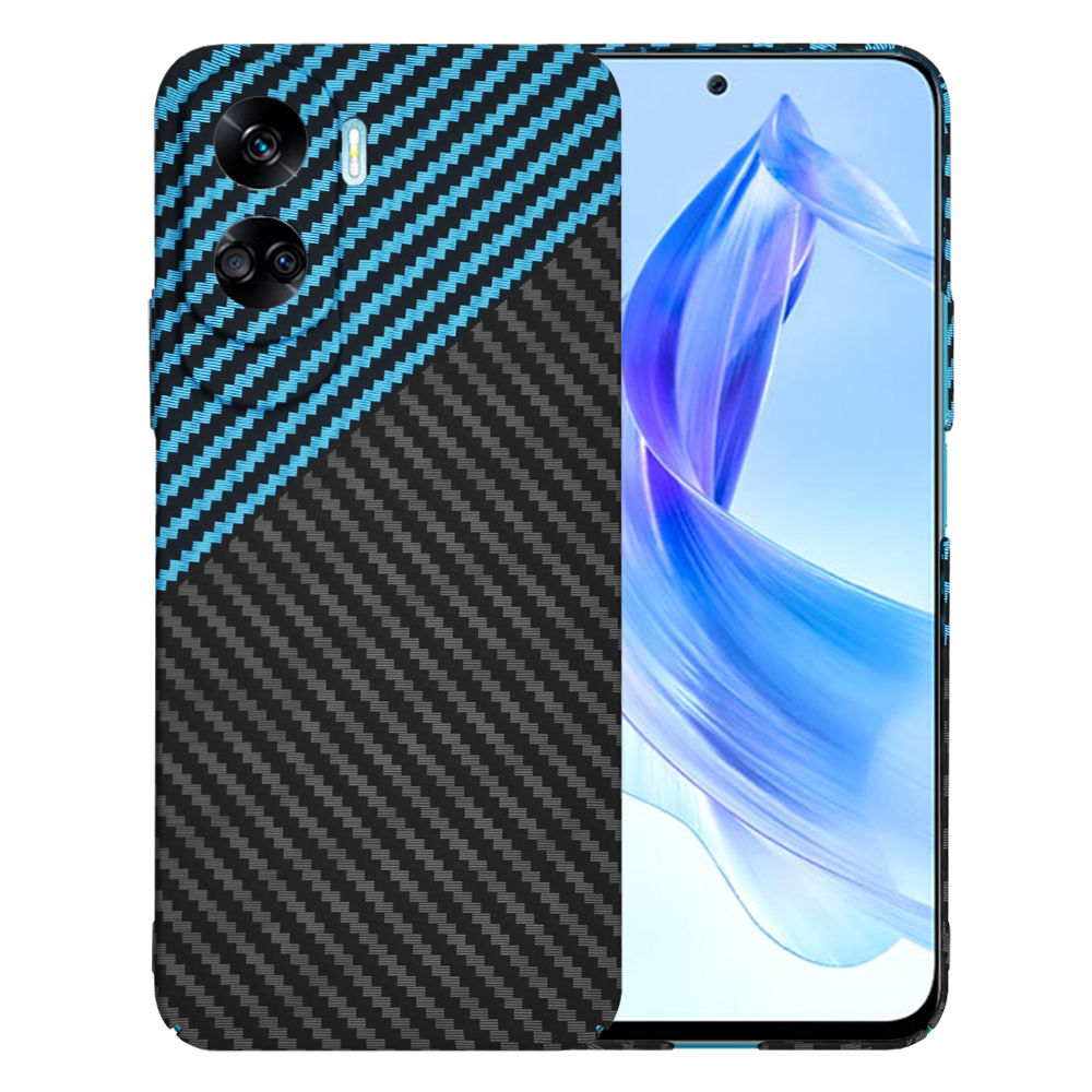Калъф за Honor 90 Lite - Techsuit Carbonite FiberShell - Син Pulse