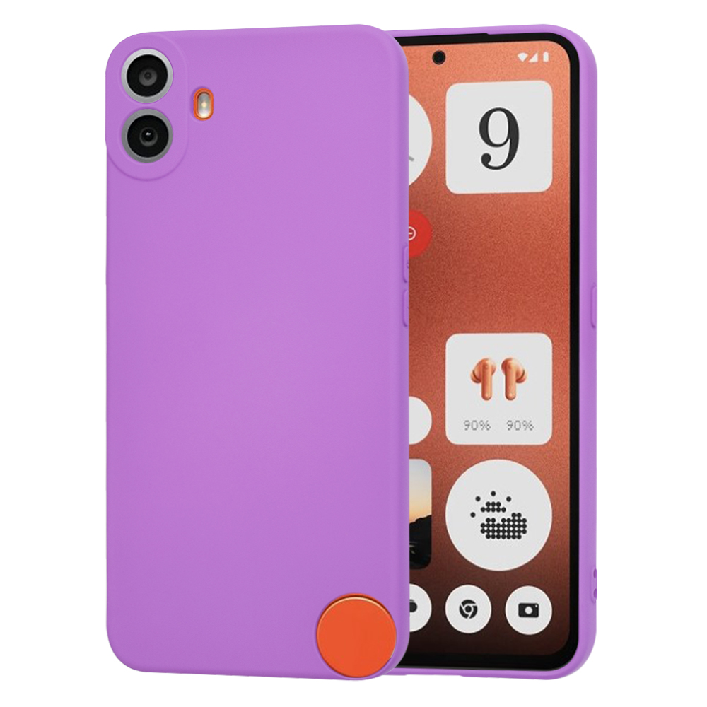 Калъф за нищо CMF Phone 1 - Techsuit SoftFlex - Лилав