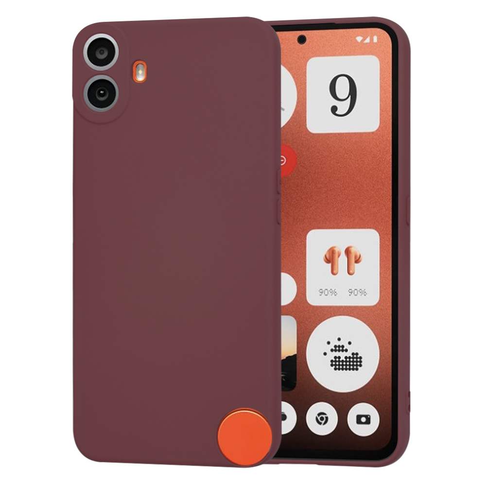 Калъф за нищо CMF Phone 1 - Techsuit SoftFlex - Plum Червен