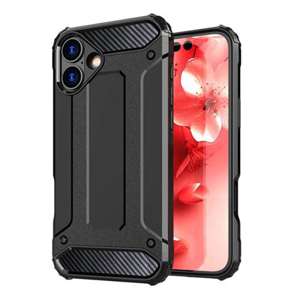 Калъф за iPhone 16 Plus - Techsuit Hybrid Armor - Черен