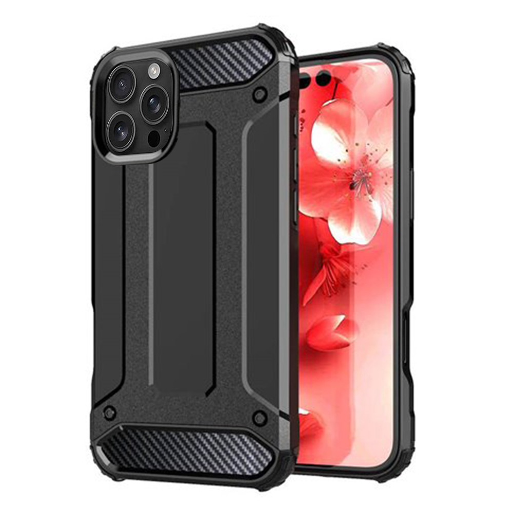 Калъф за iPhone 16 Pro Max - Techsuit Hybrid Armor - Черен