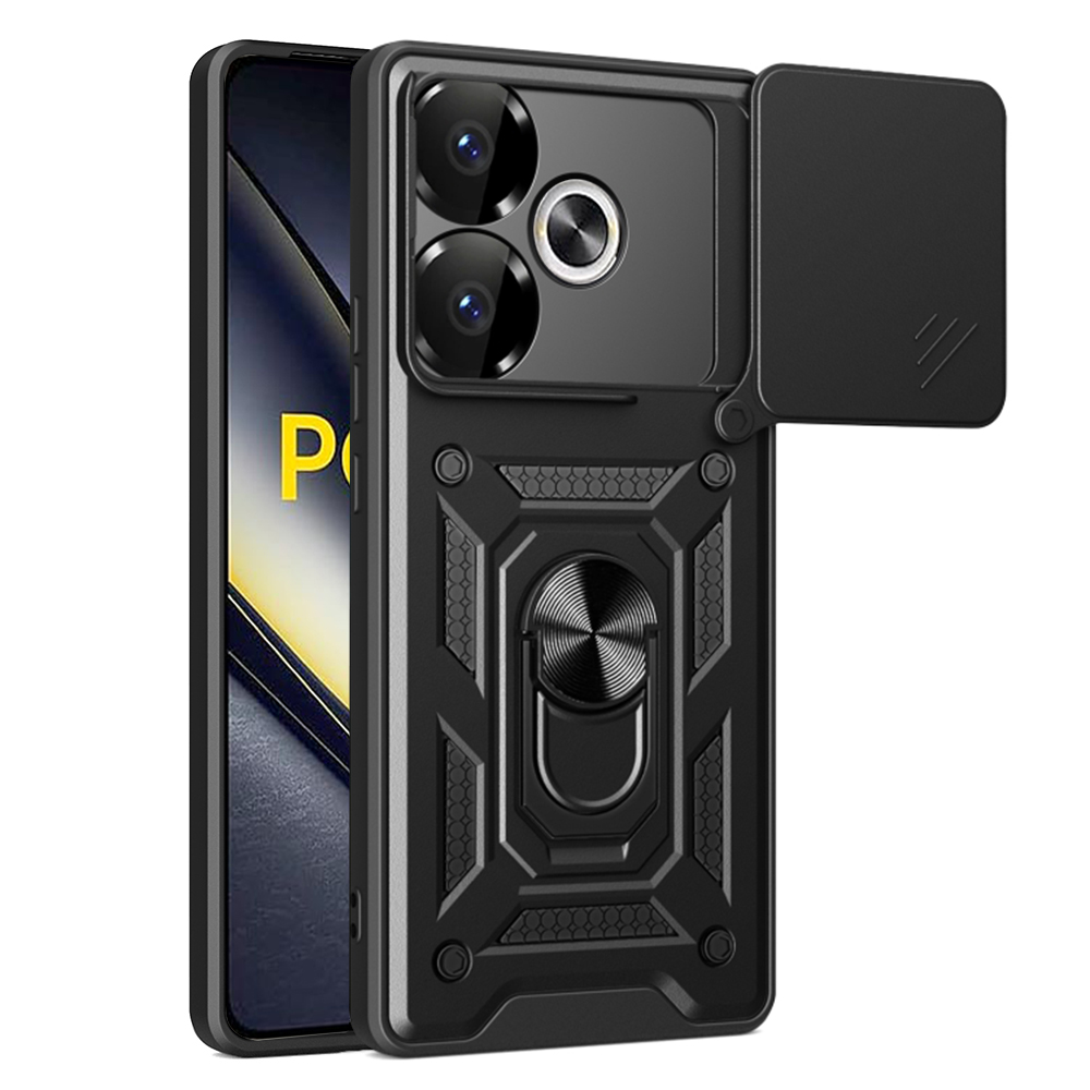 Калъф за Xiaomi Poco F6 - Techsuit CamShield Series - Черен