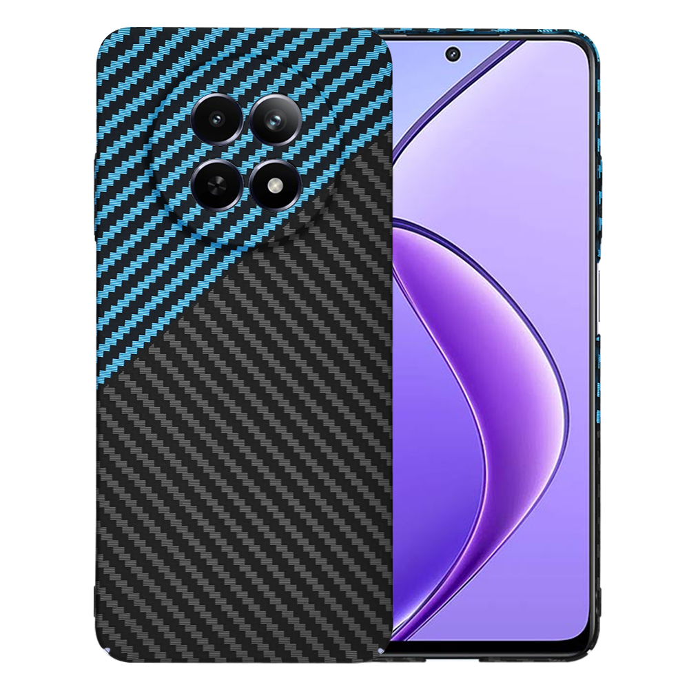 Калъф за Realme 12 / 12x - Techsuit Carbonite FiberShell - Син Pulse