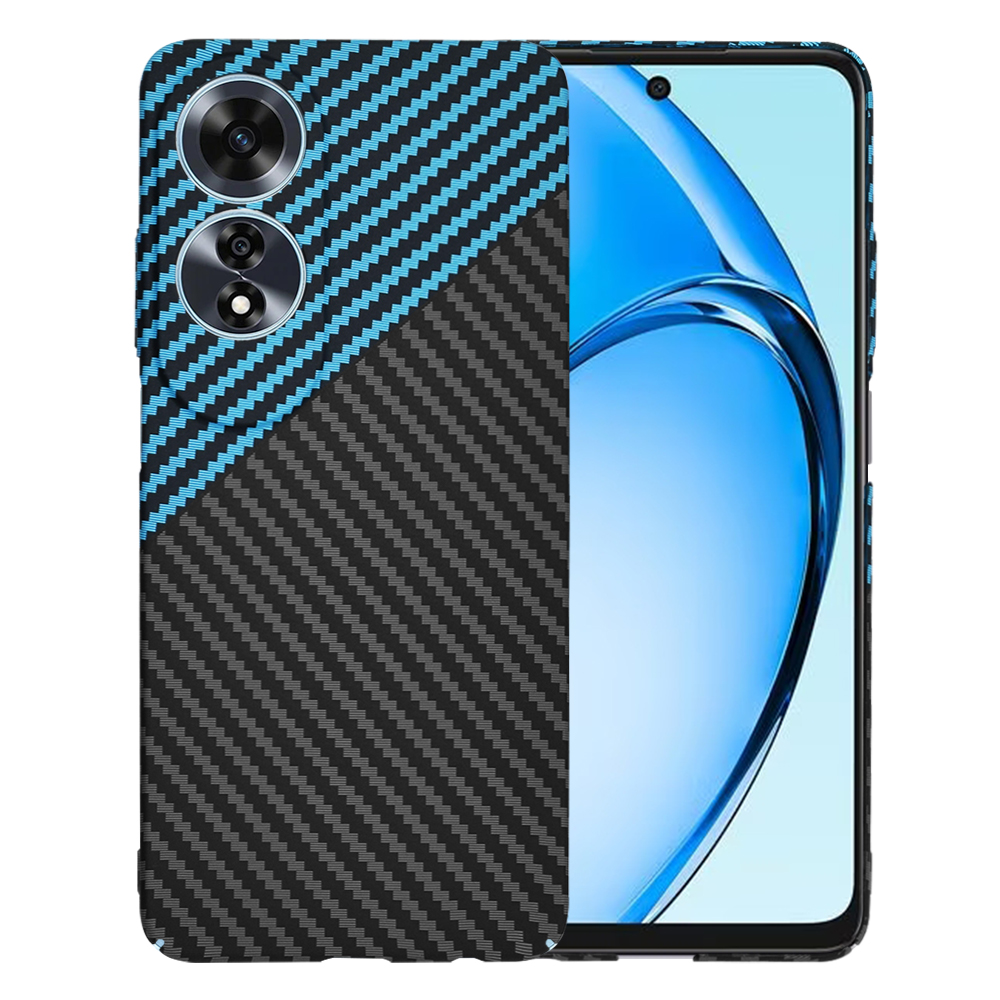 Калъф за Oppo A60 4G - Techsuit Carbonite FiberShell - Син Pulse