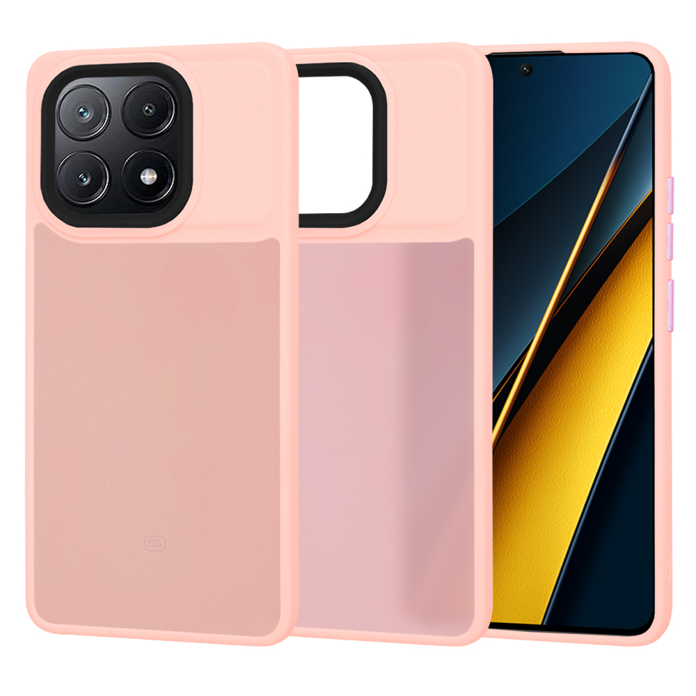 Калъф за Xiaomi Poco X6 Pro - Techsuit HaloFrost Series - Розов