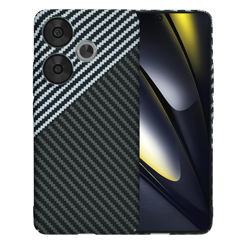 Калъф за Xiaomi Poco F6 - Techsuit Carbonite FiberShell - Stealth Сив
