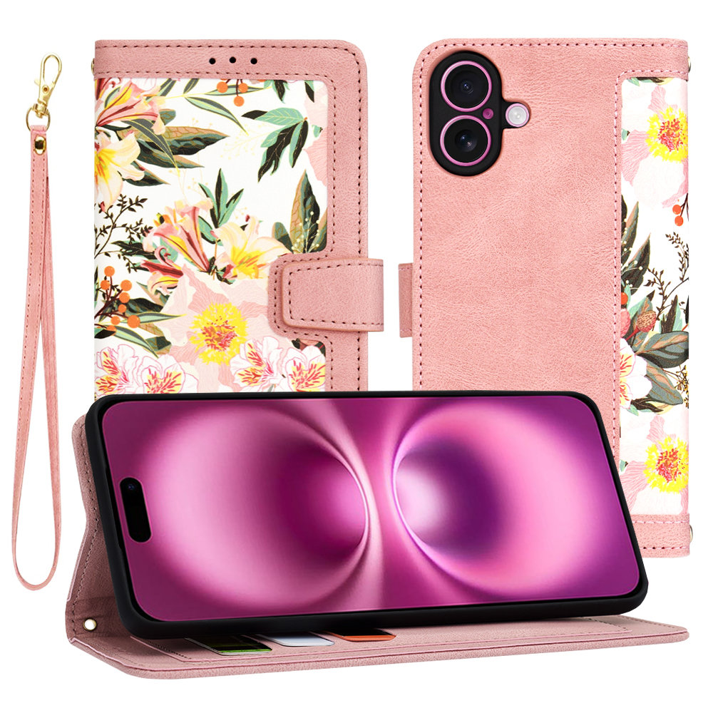 Калъф за iPhone 16 Plus - Techsuit FlipCraft - Sweetheart Розов